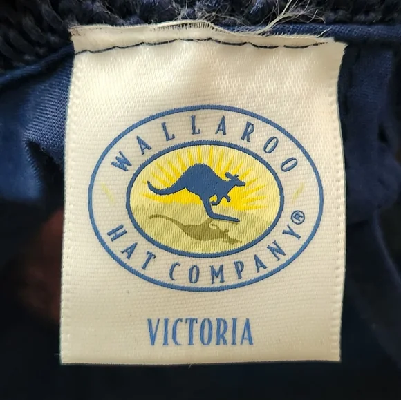 Navy Wallaroo Victoria Packable Sun Hat with Drawstring - Picture 5 of 7